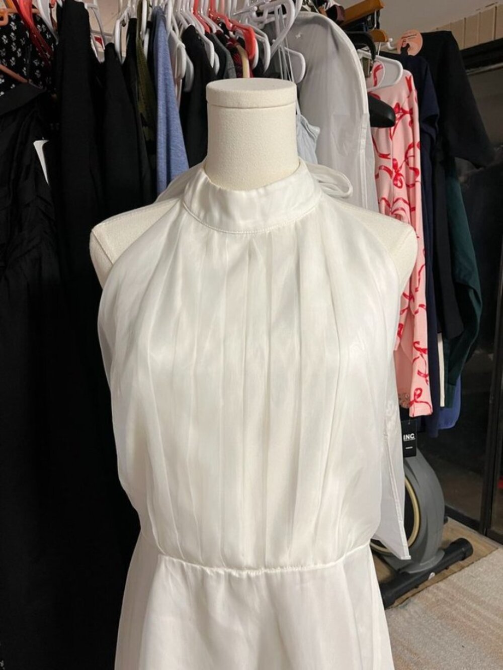 Petal & Pup Anya Tulle Halter Minidress White NWT 14 - Picture 6 of 7